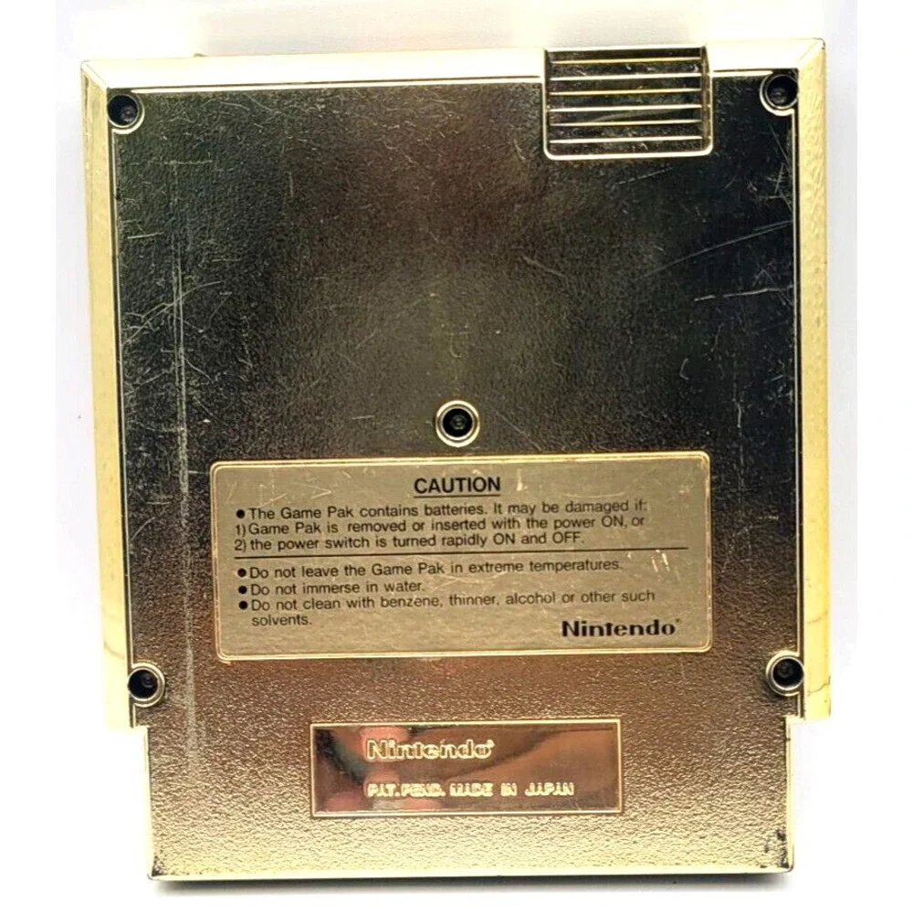 Legend of Zelda (Nintendo, NES, 1988)‎ Rare 5-Screw Gold Cartridge 1ST PRINT